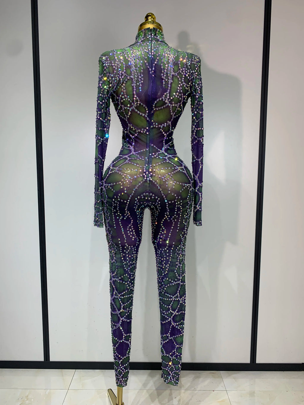 Purple Green Jumpsuit