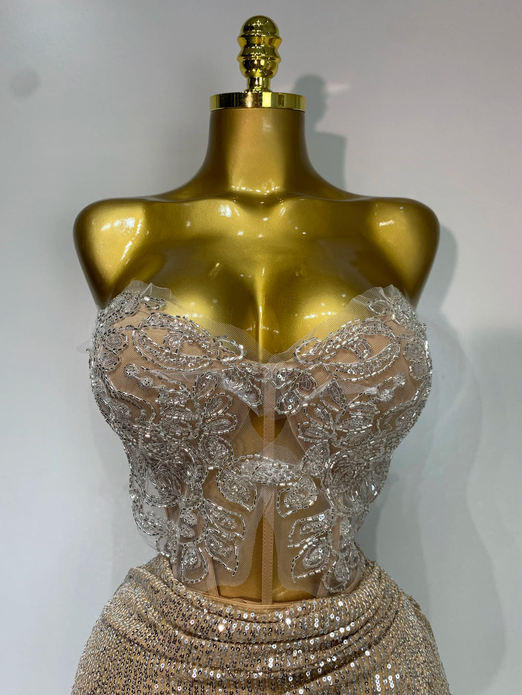 Champagne Toast Two Piece Skirt Set