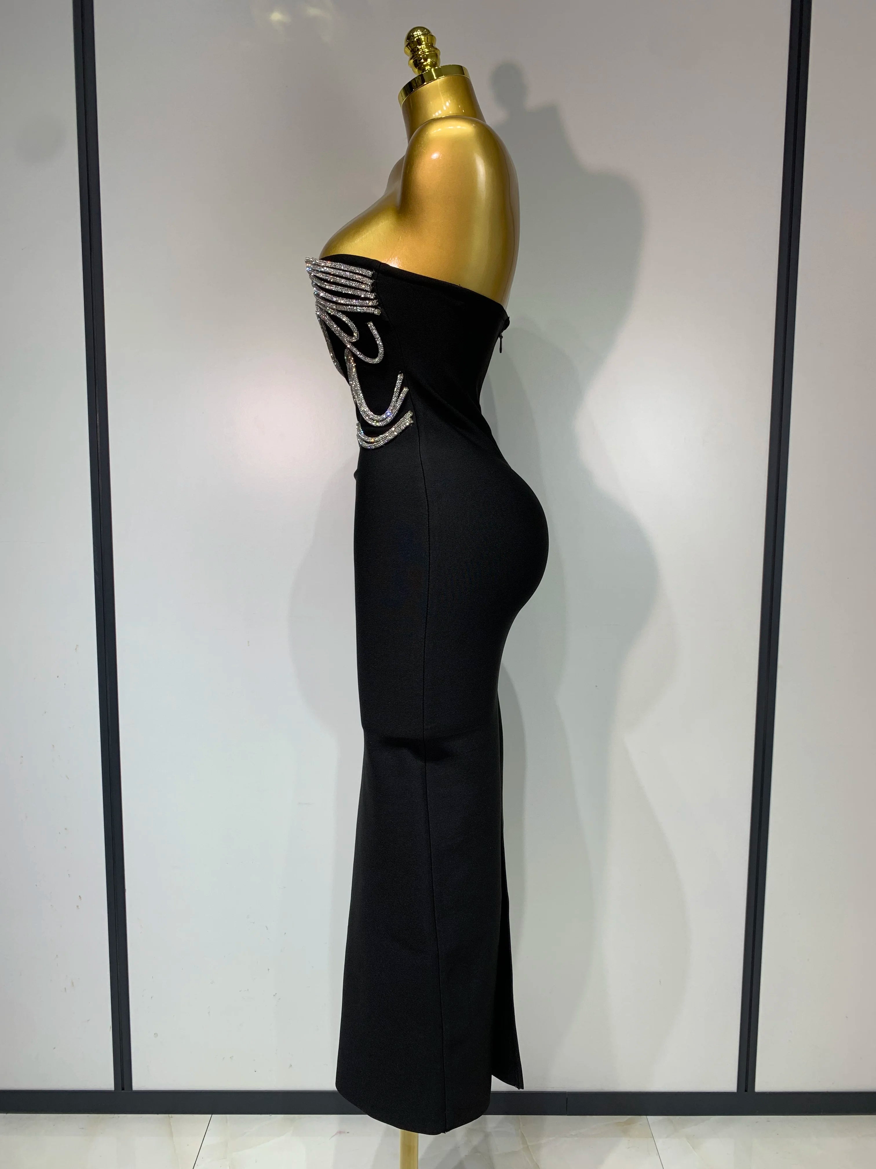 Diamond Lines Bodycon Dress