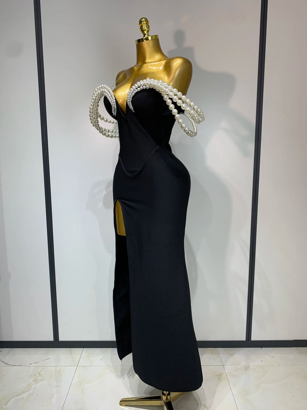Designer Pearls Bodycon Dress