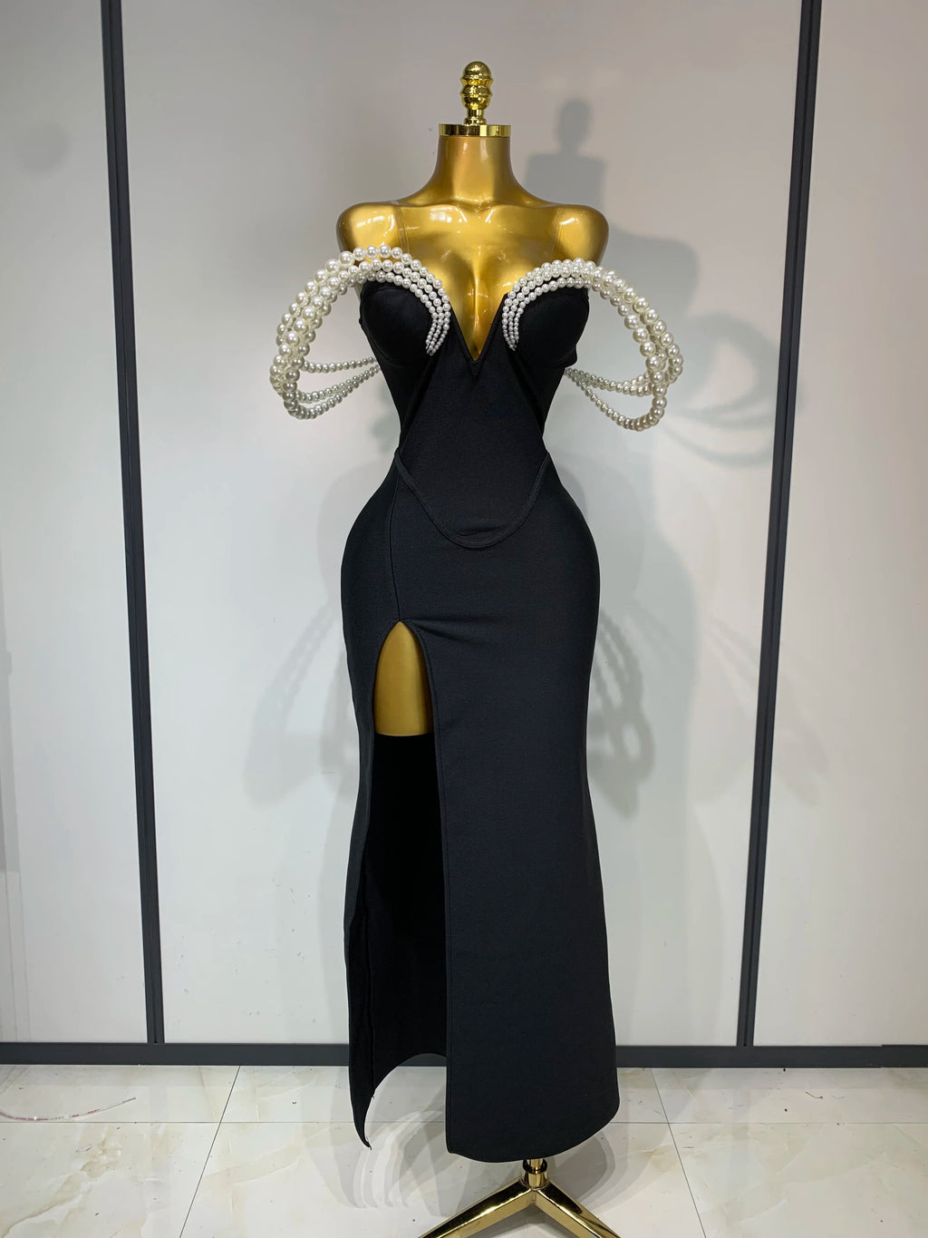 Designer Pearls Bodycon Dress