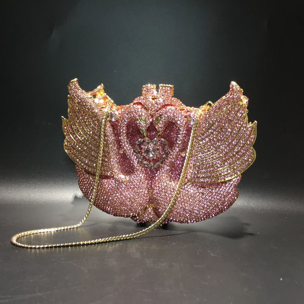 Swan Crystal Clutch