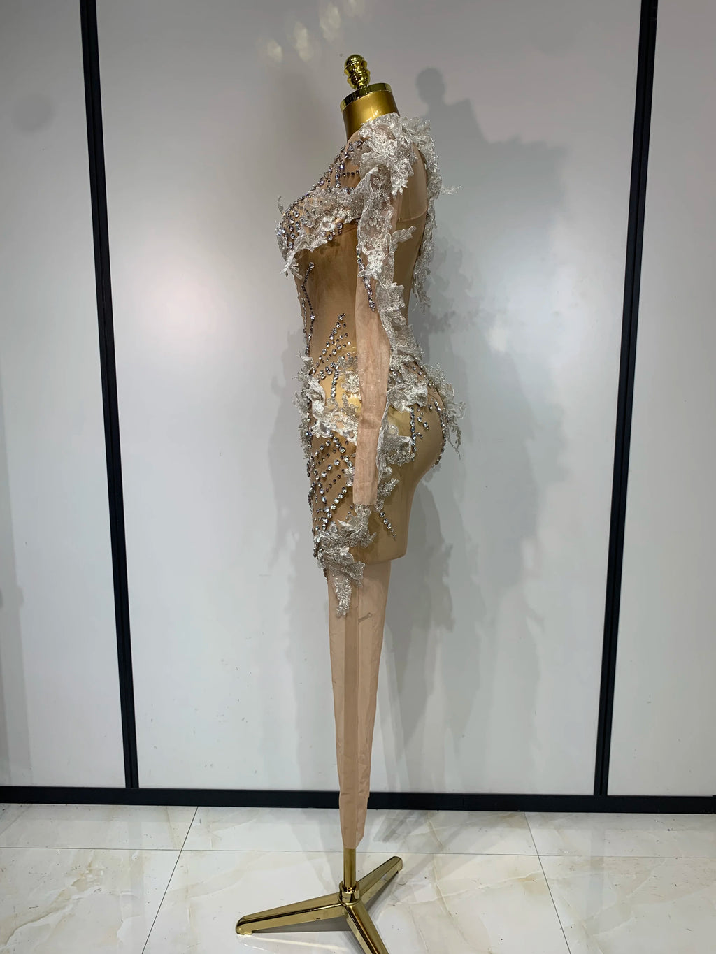 Mesh Diamonds Jumpsuits