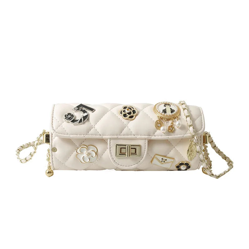 Diamond Crossbody PU Leather Bag