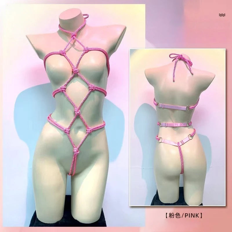 Rope Bondage Lingerie Bodysuit
