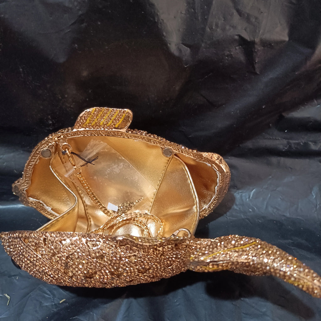 Fish Rhinestone Crystal Clutch