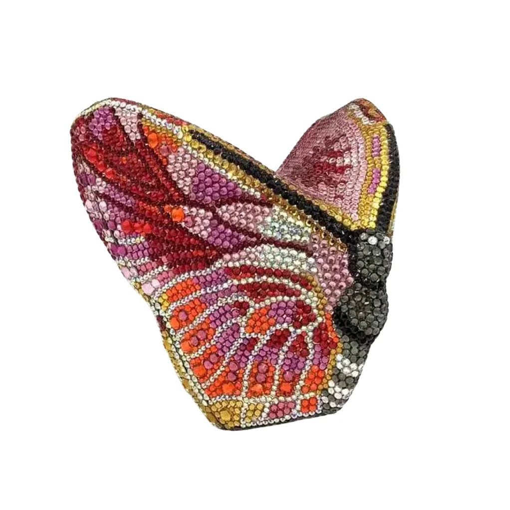 Butterfly Crystal Rhinestone Clutch Purse