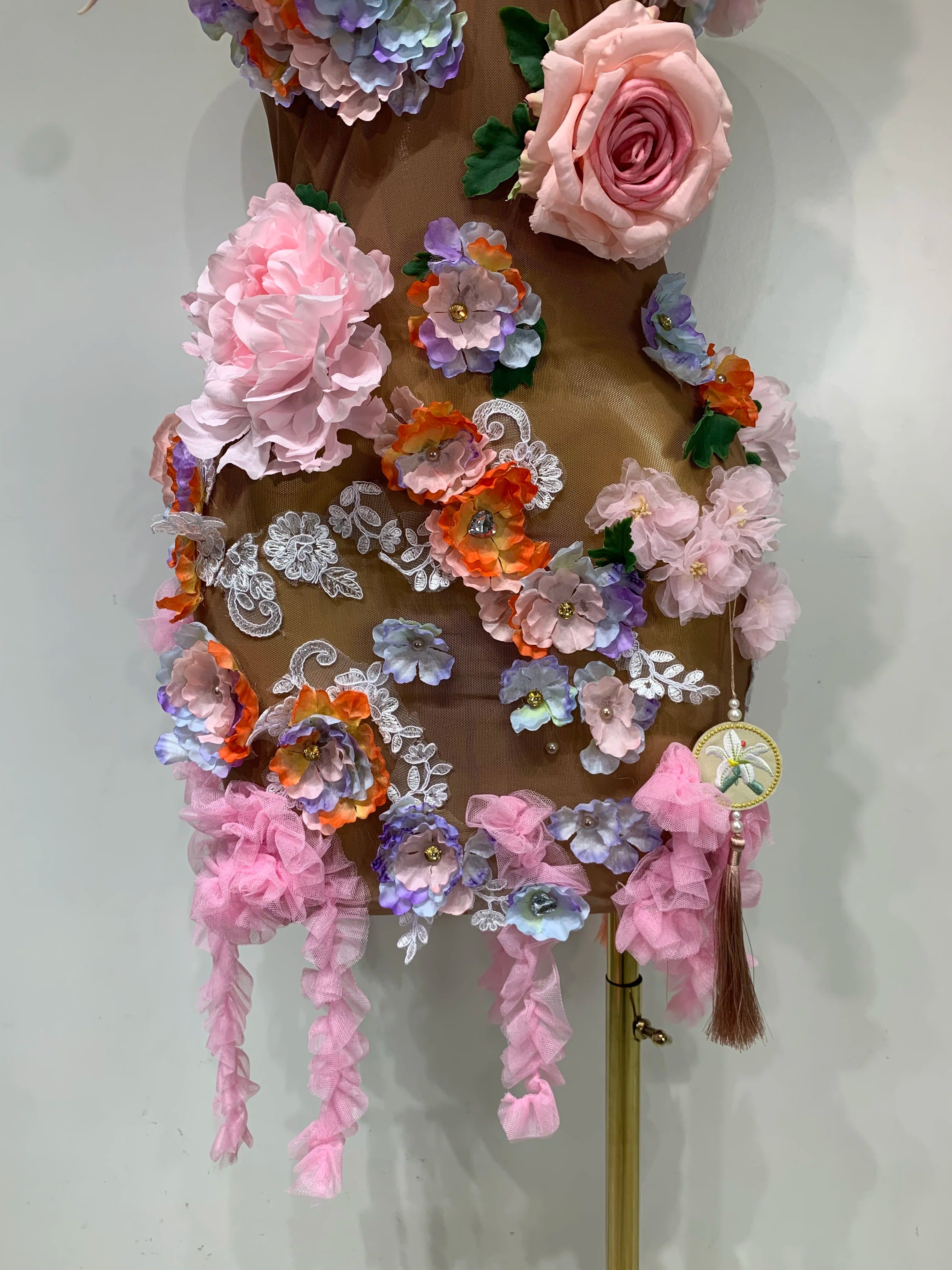 Flower Mesh Dress