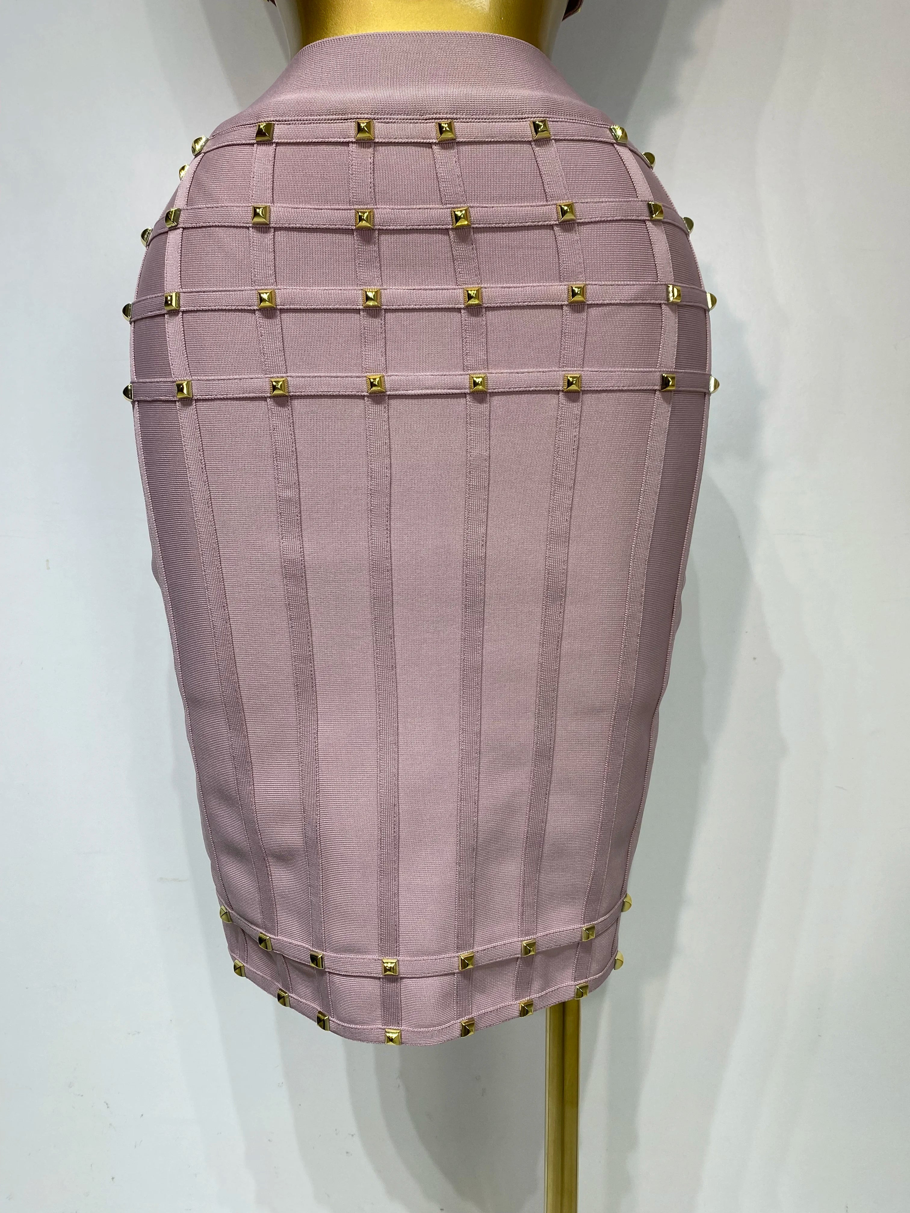 Pink Mauve Two Piece Skirt Set
