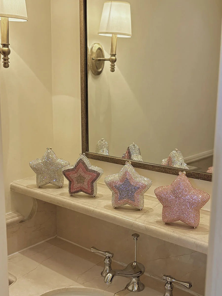 Star Rhinestone Crystal Clutch