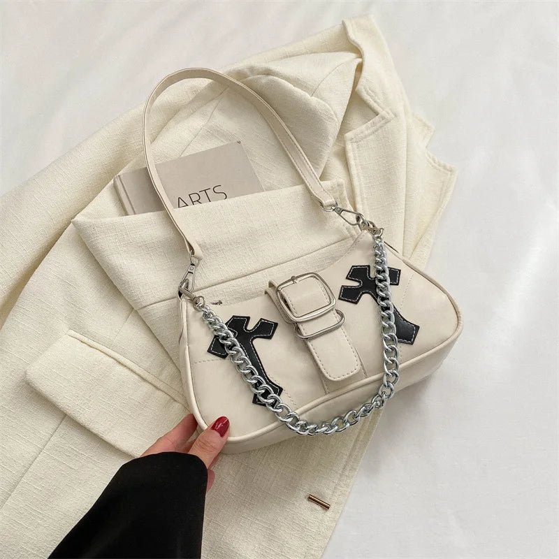 Cross Chain Shoulder Bag