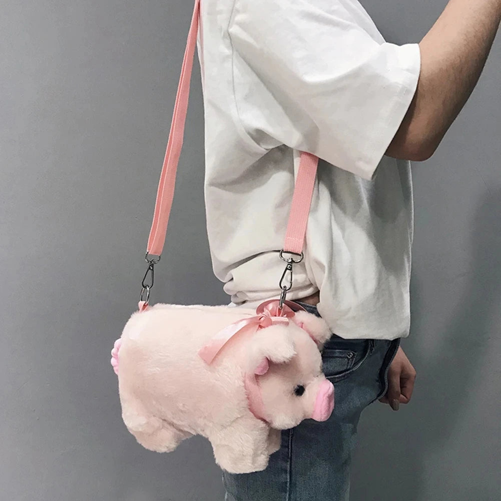 Piglet Plush Crossbody Bag
