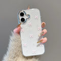Pink Bow Beads Glitter Clear Phone Case