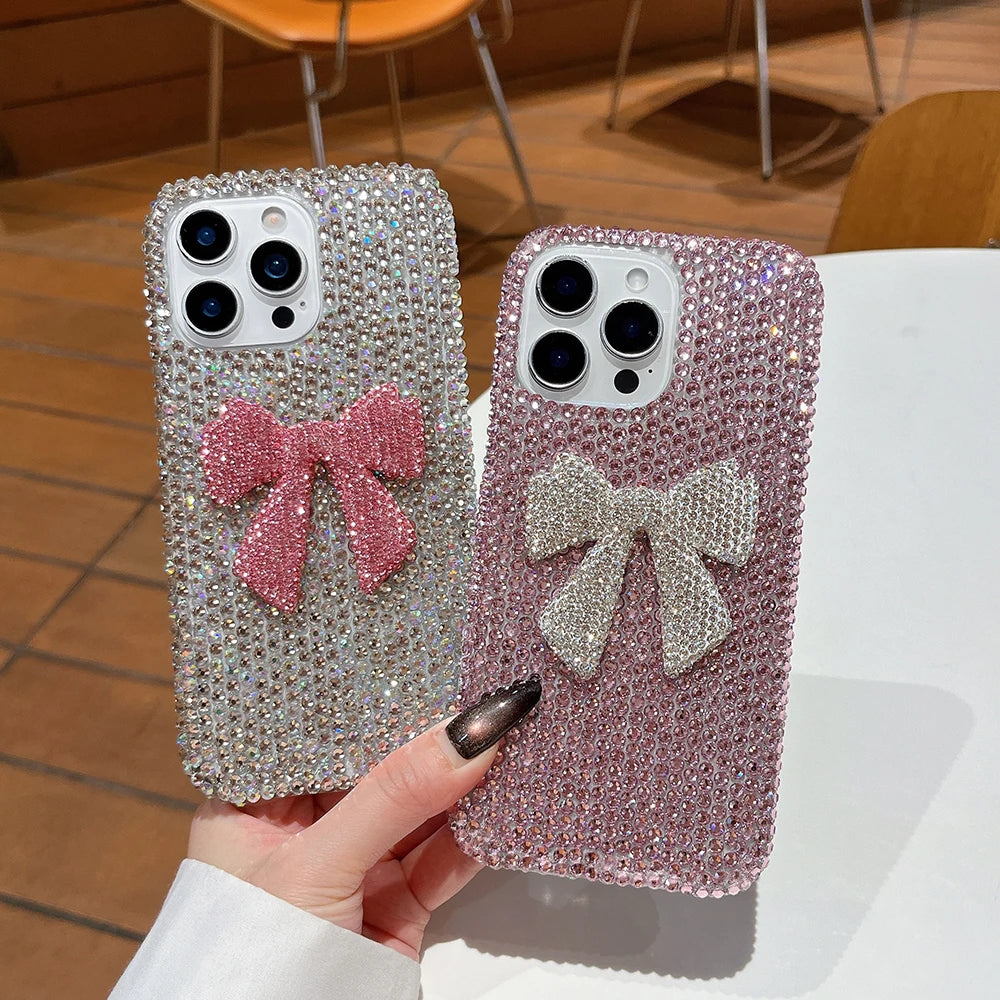 Diamond Crystal Bow Phone Case