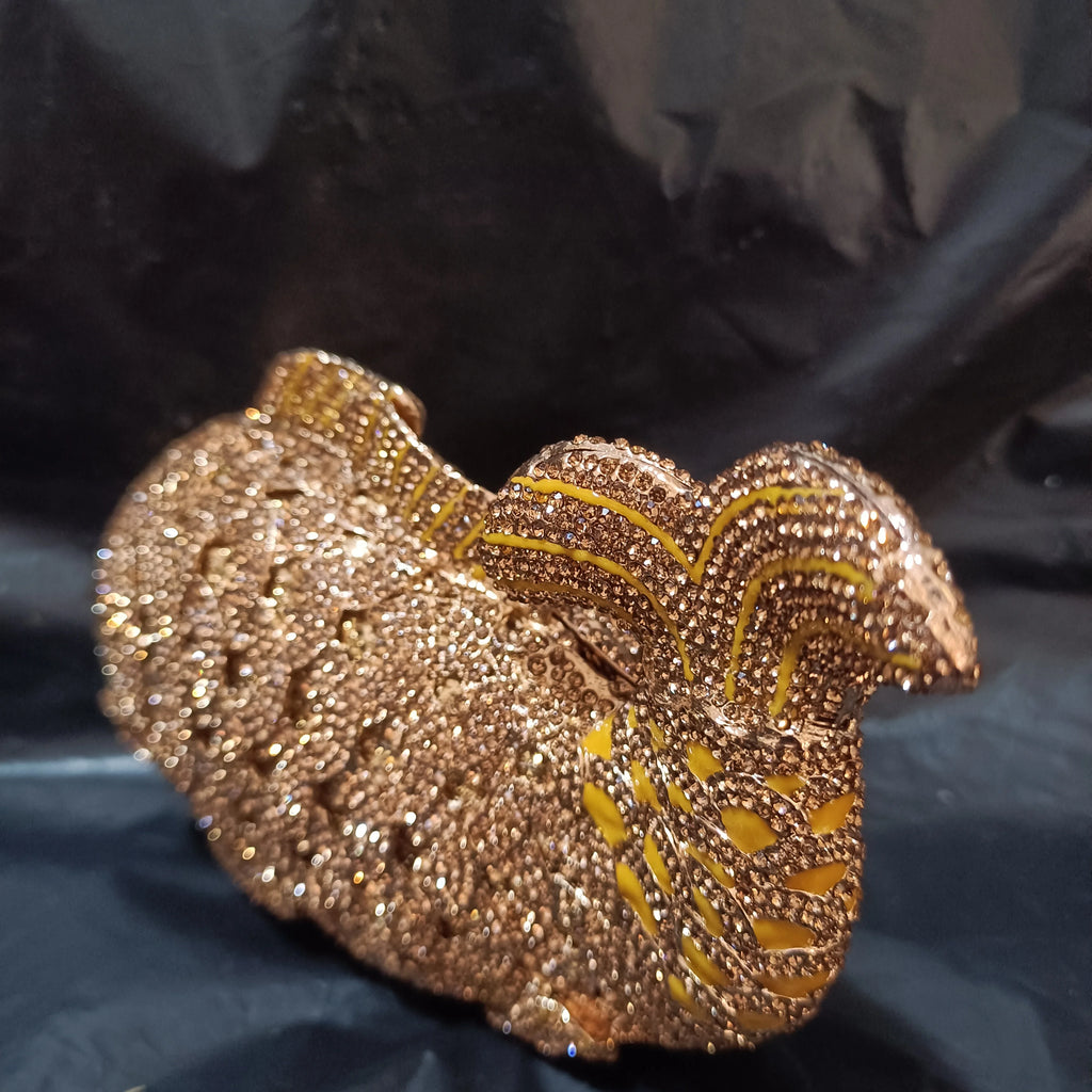 Fish Rhinestone Crystal Clutch