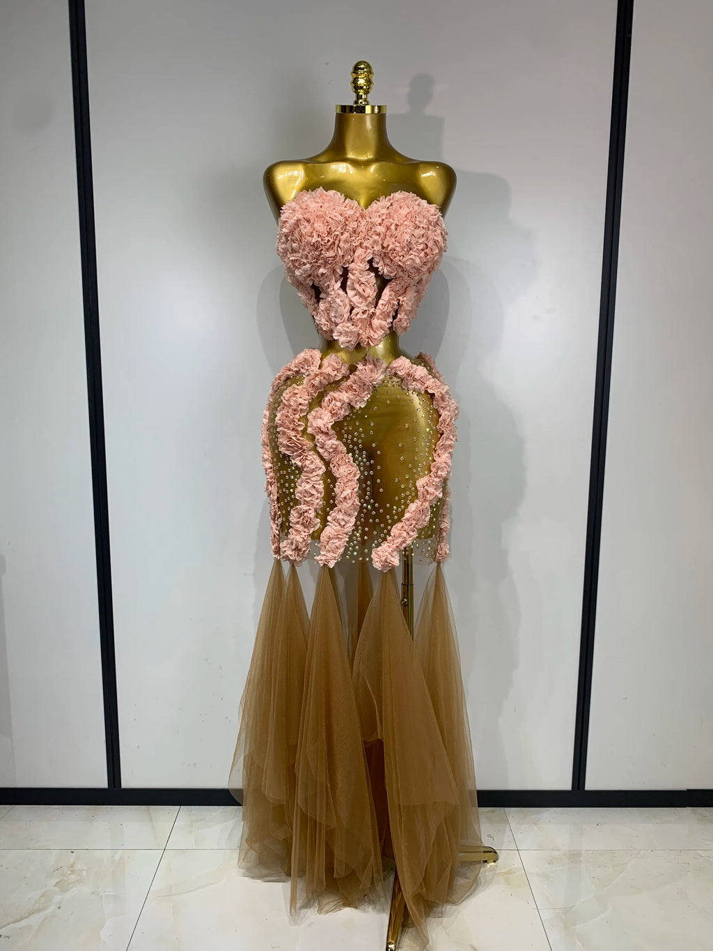 Flower Sheer Two Pieces Set
