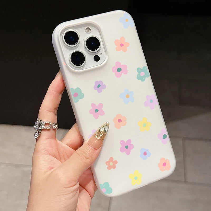 Cute Colorful Flower Pattern Phone Case