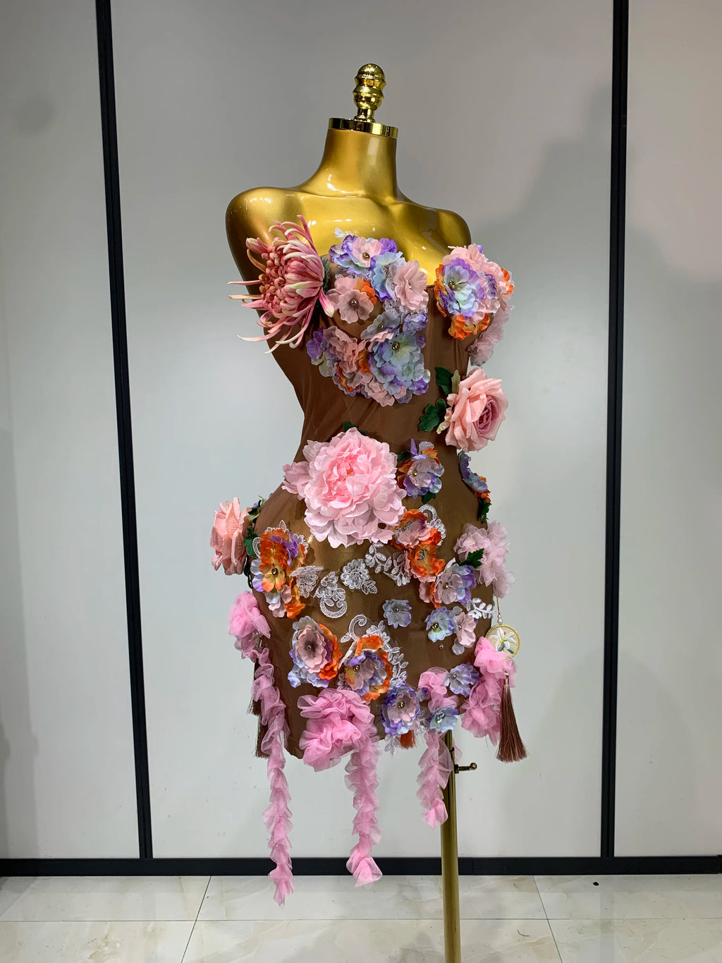 Flower Mesh Dress