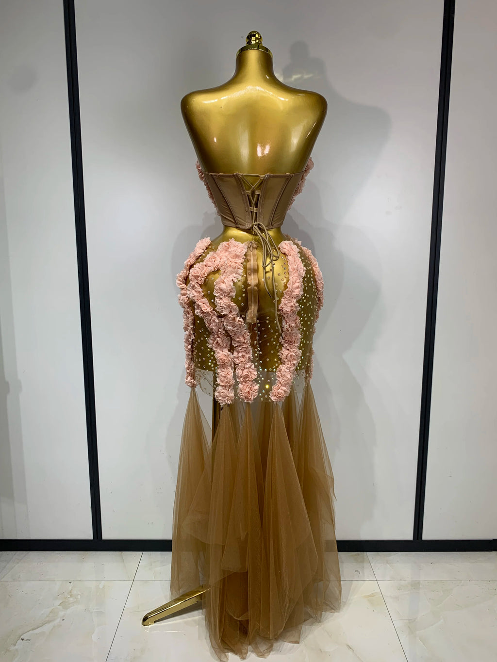Flower Sheer Two Pieces Set