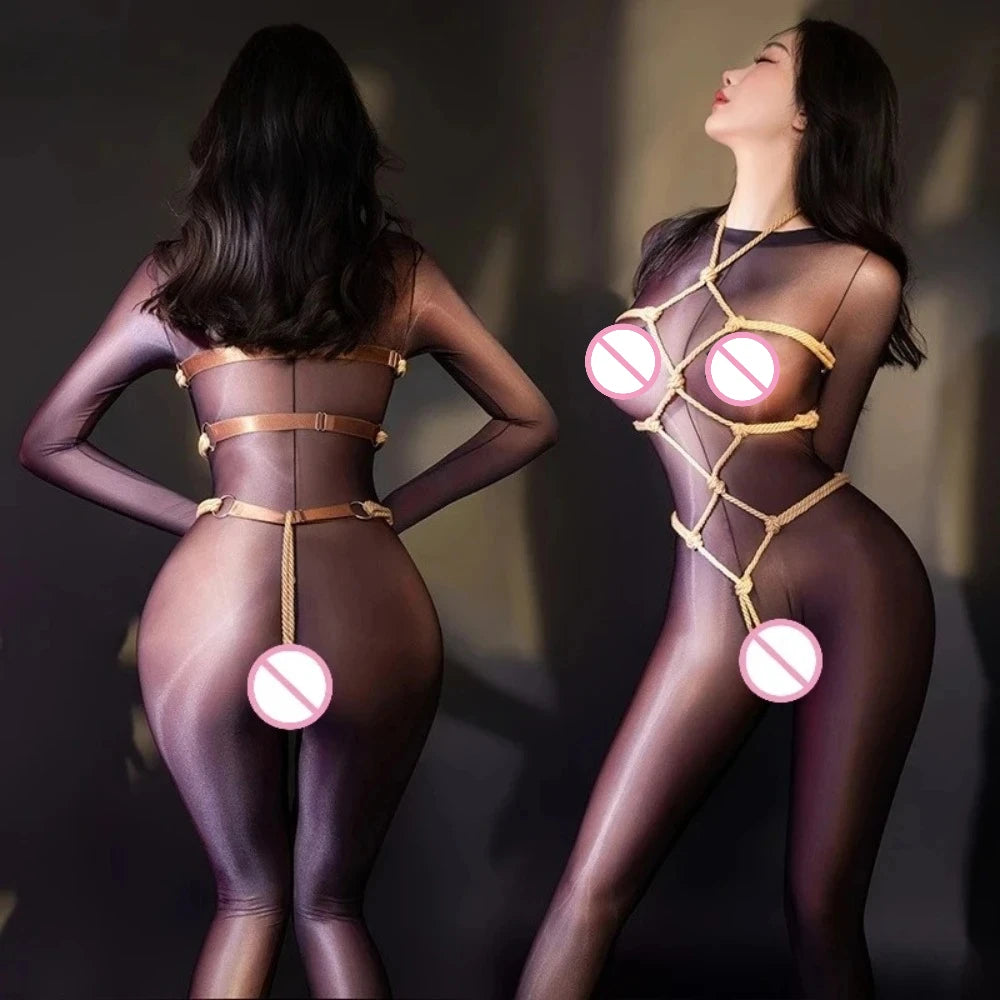 Rope Bondage Lingerie Bodysuit