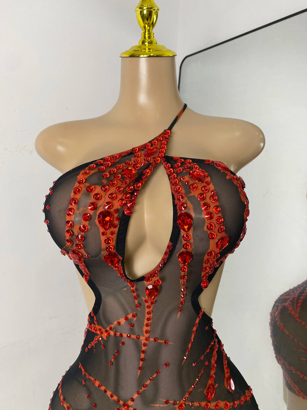 Lava Mesh Mini Dress