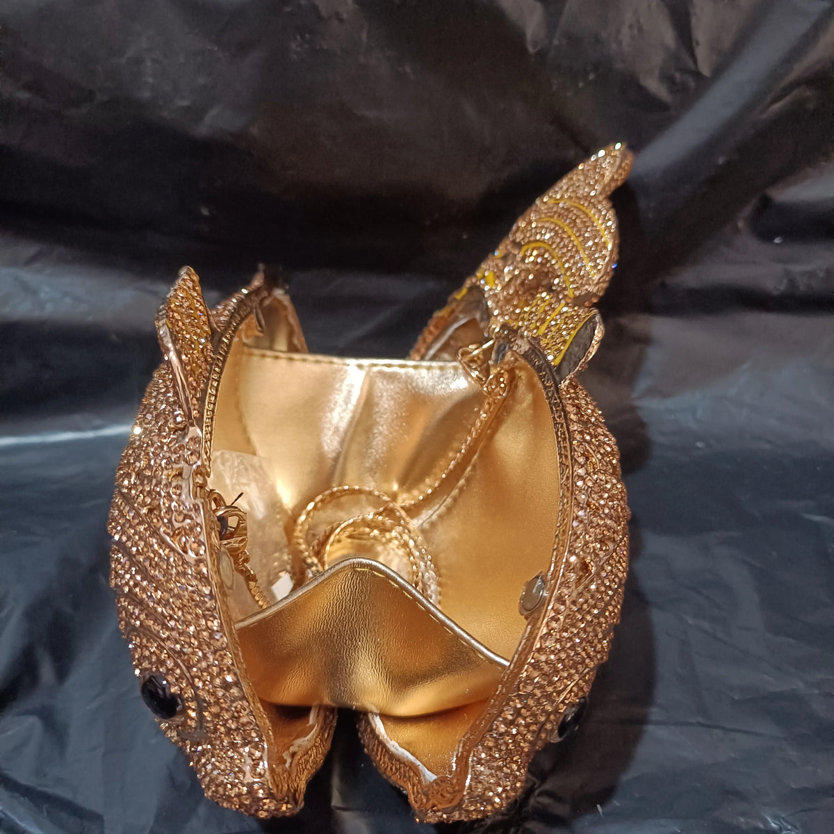 Fish Rhinestone Crystal Clutch