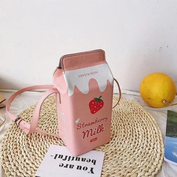 Milk Or Juice Box Crossbody Bag