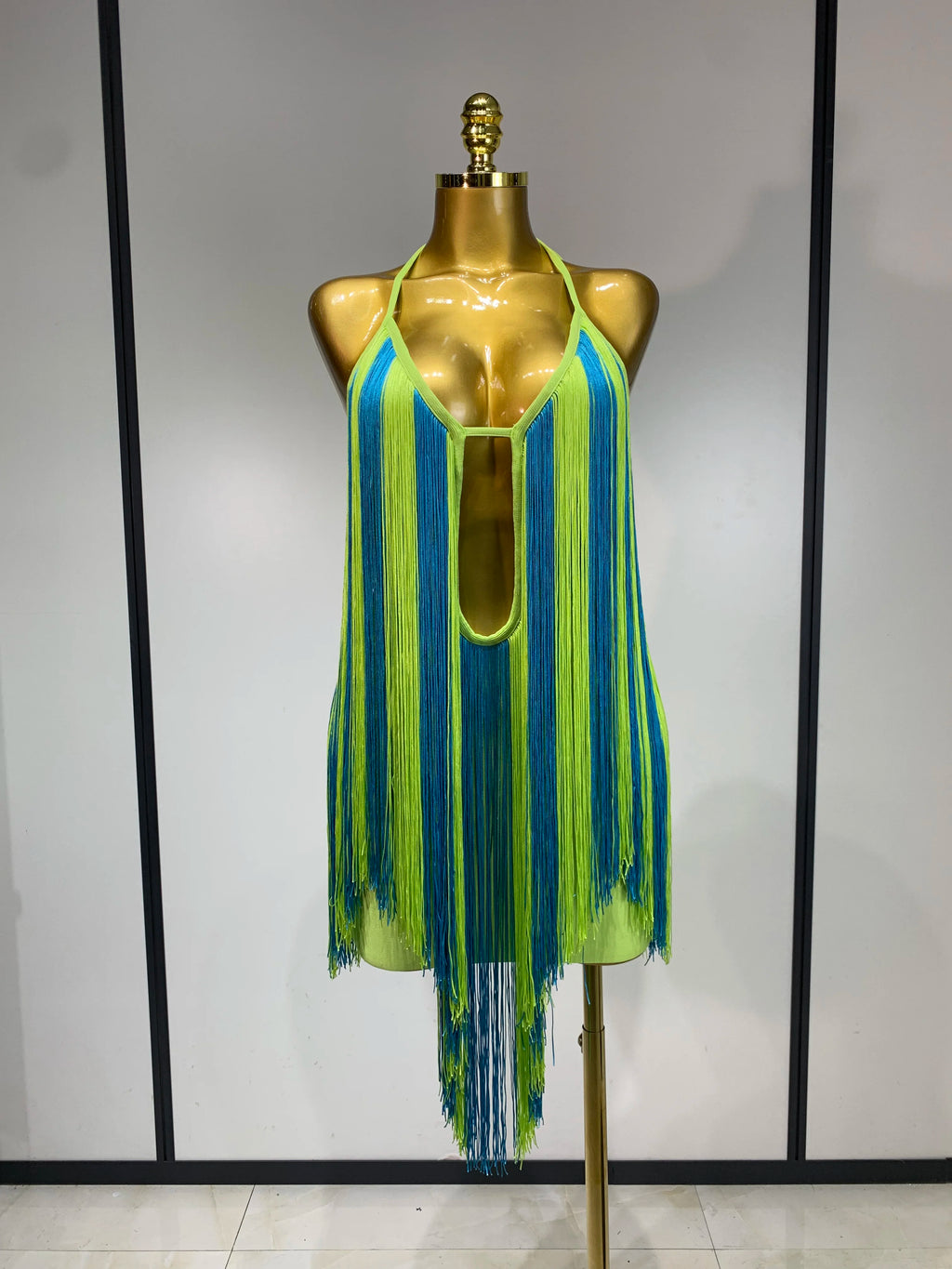 Seraphina Halter Fringe Dress