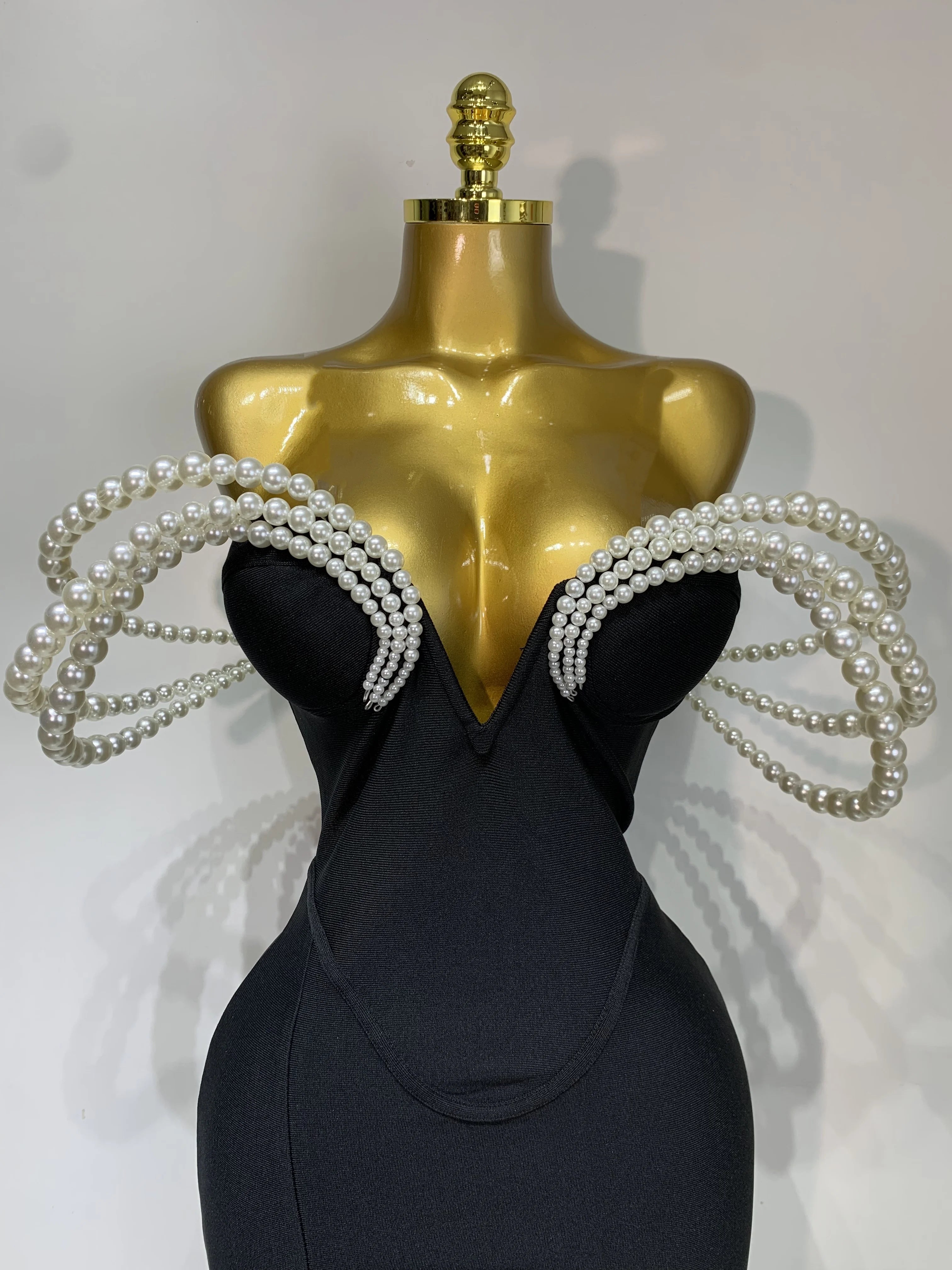Designer Pearls Bodycon Dress