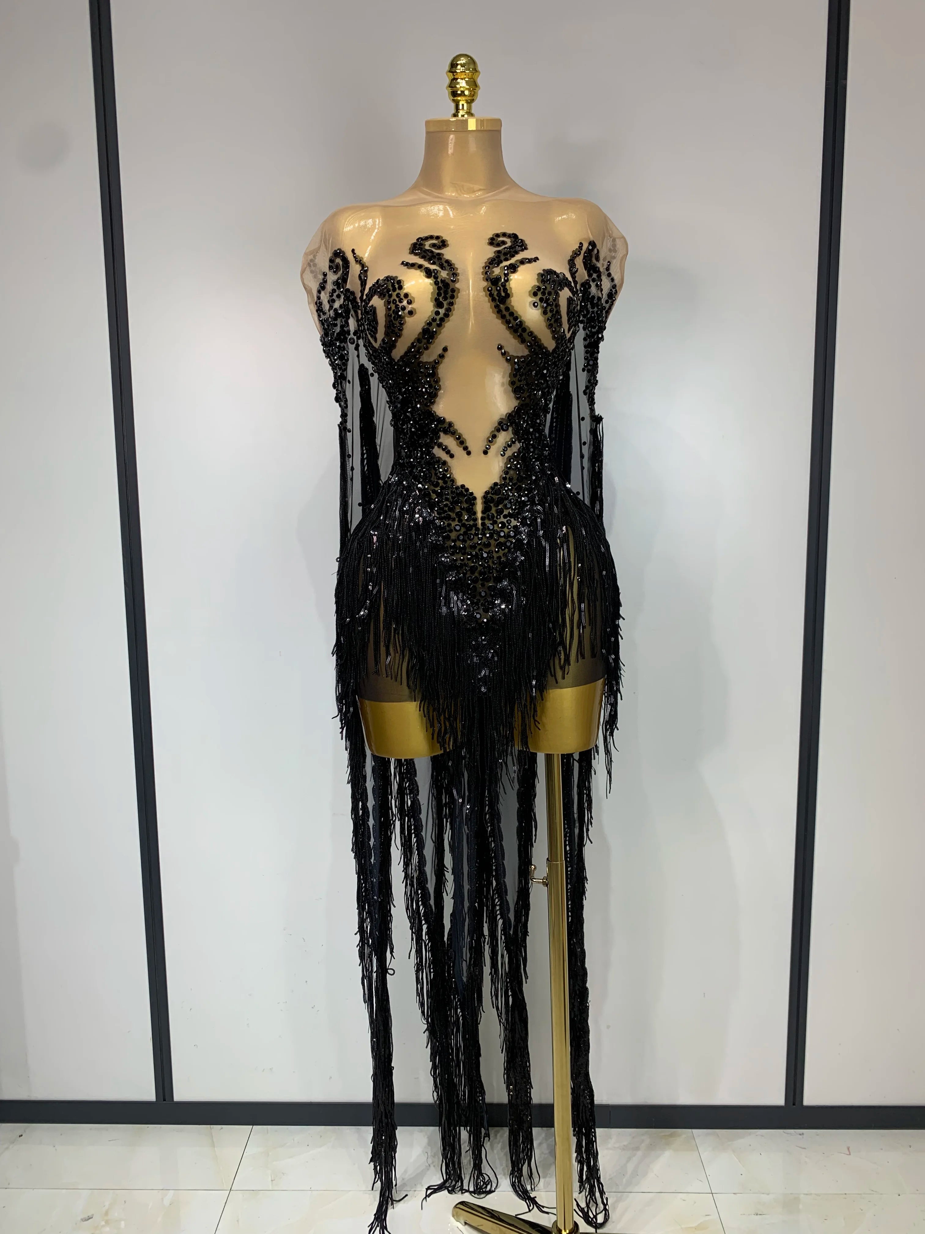 Sexy Sparkly Mesh Dress