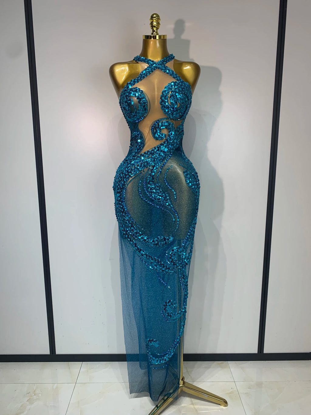 Ocean Goddess Mesh Dress