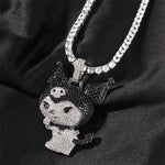 Kuromi Iced Out Tennis Chain