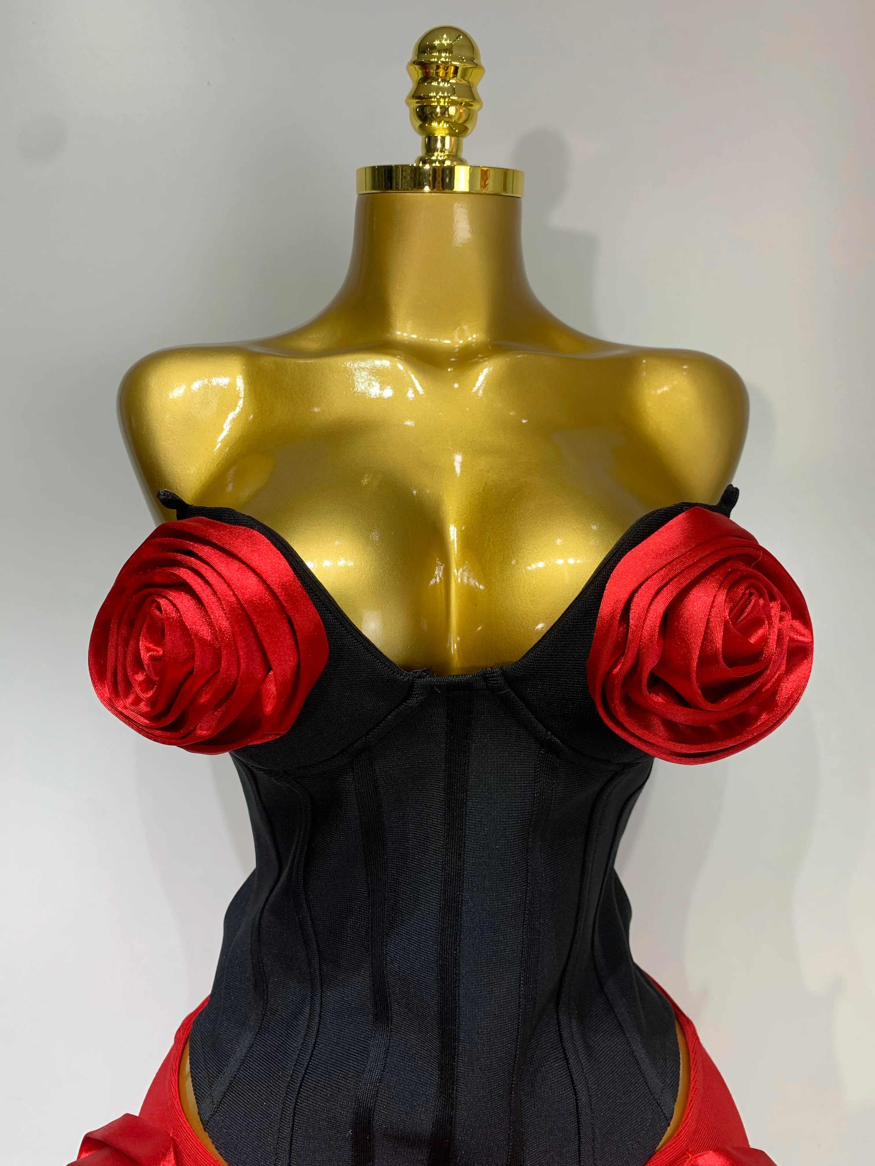 Rose Flower Two Piece Set
