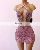 Luxury Sparkly Crystal Diamond Dress