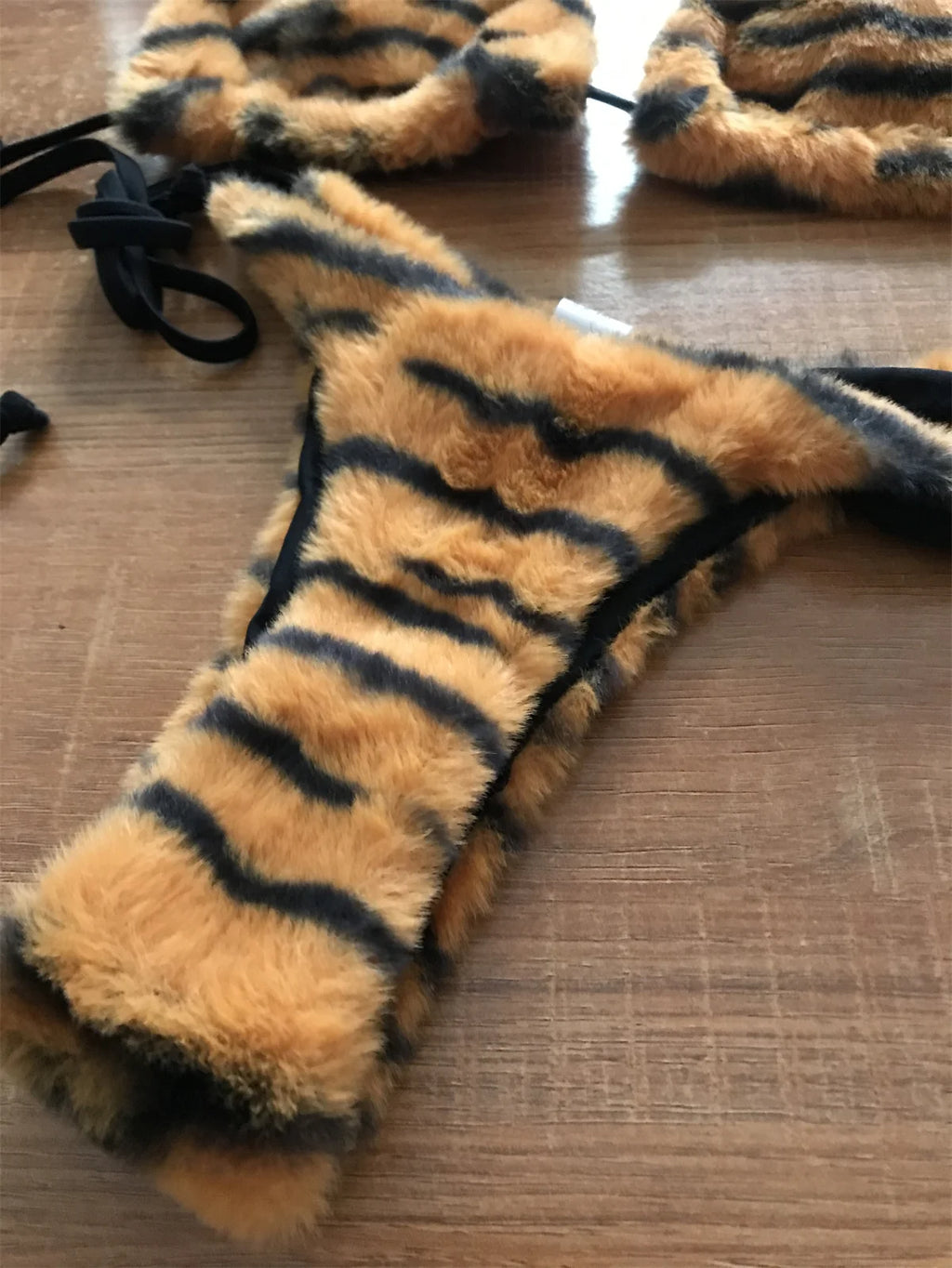 Tiger Fluffy Bikini