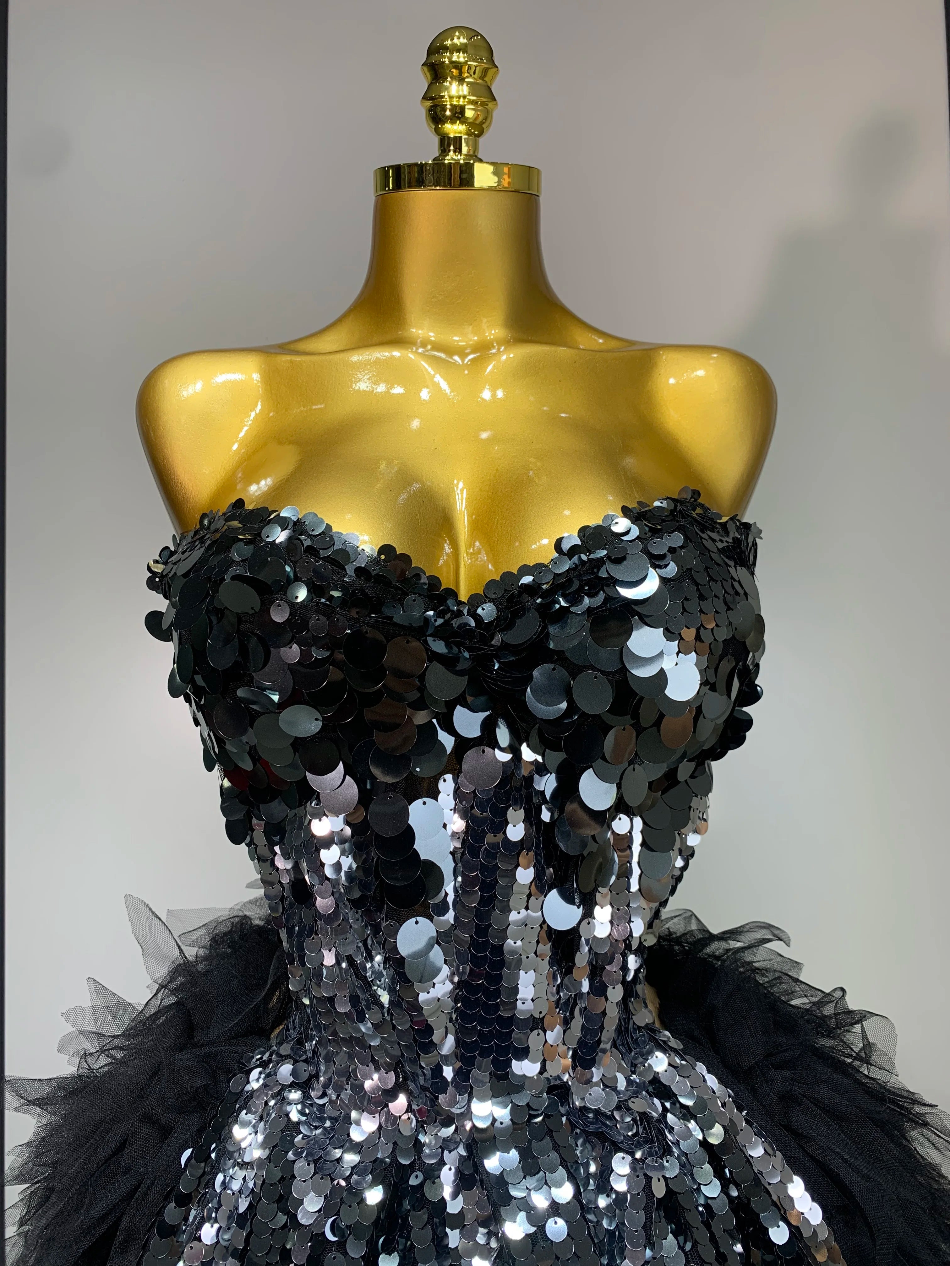 Bad Gyal Sequin Two Piece Skirt Set