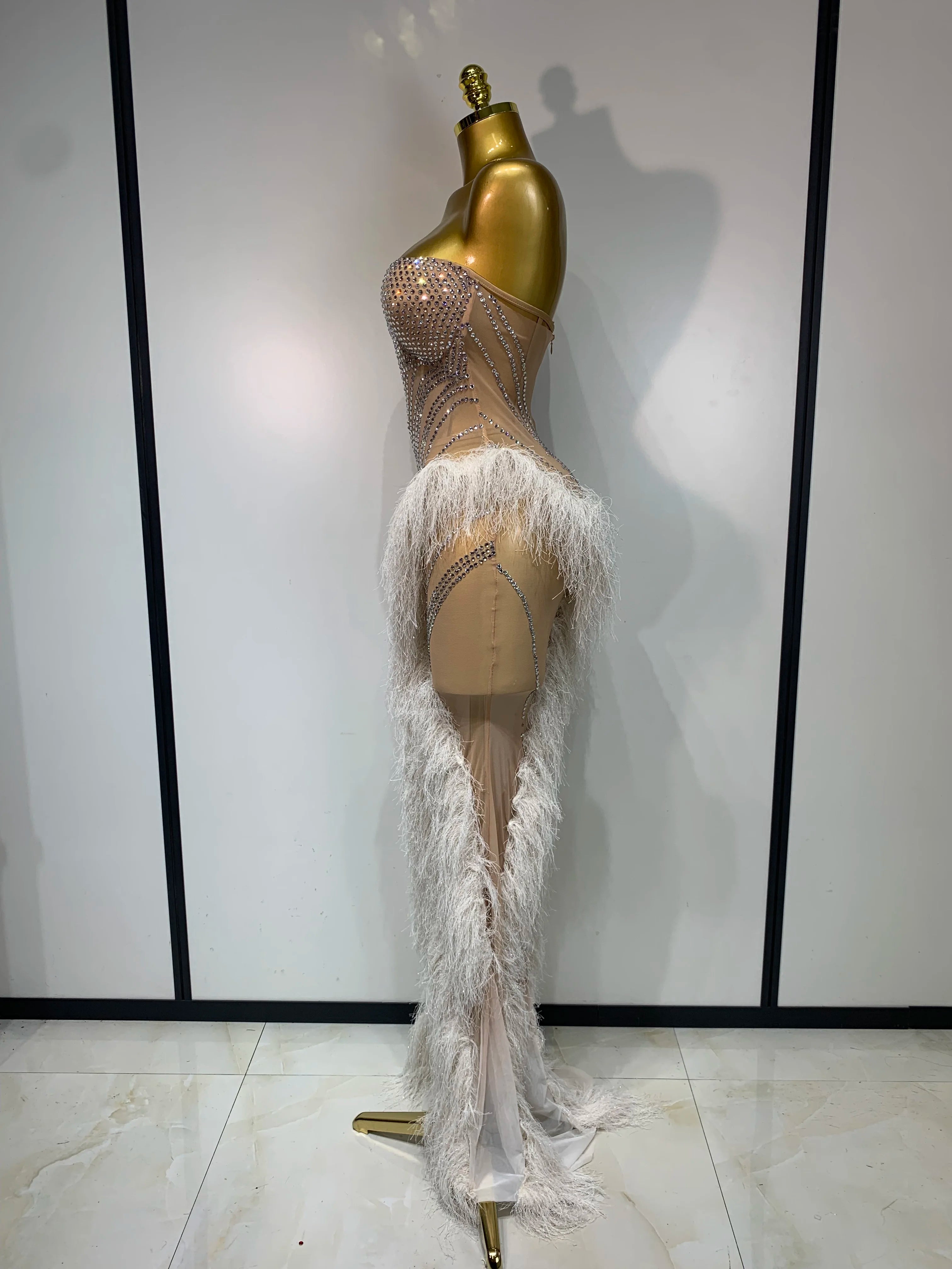 Luxury Glamour Rhinestone Dress