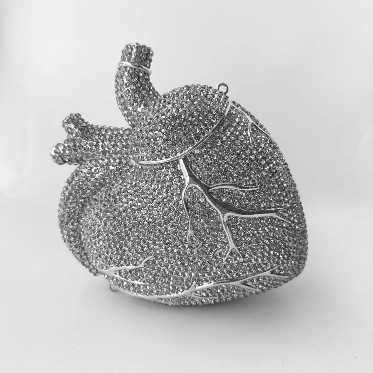 Heart Beat Rhinestone Crystal Clutch