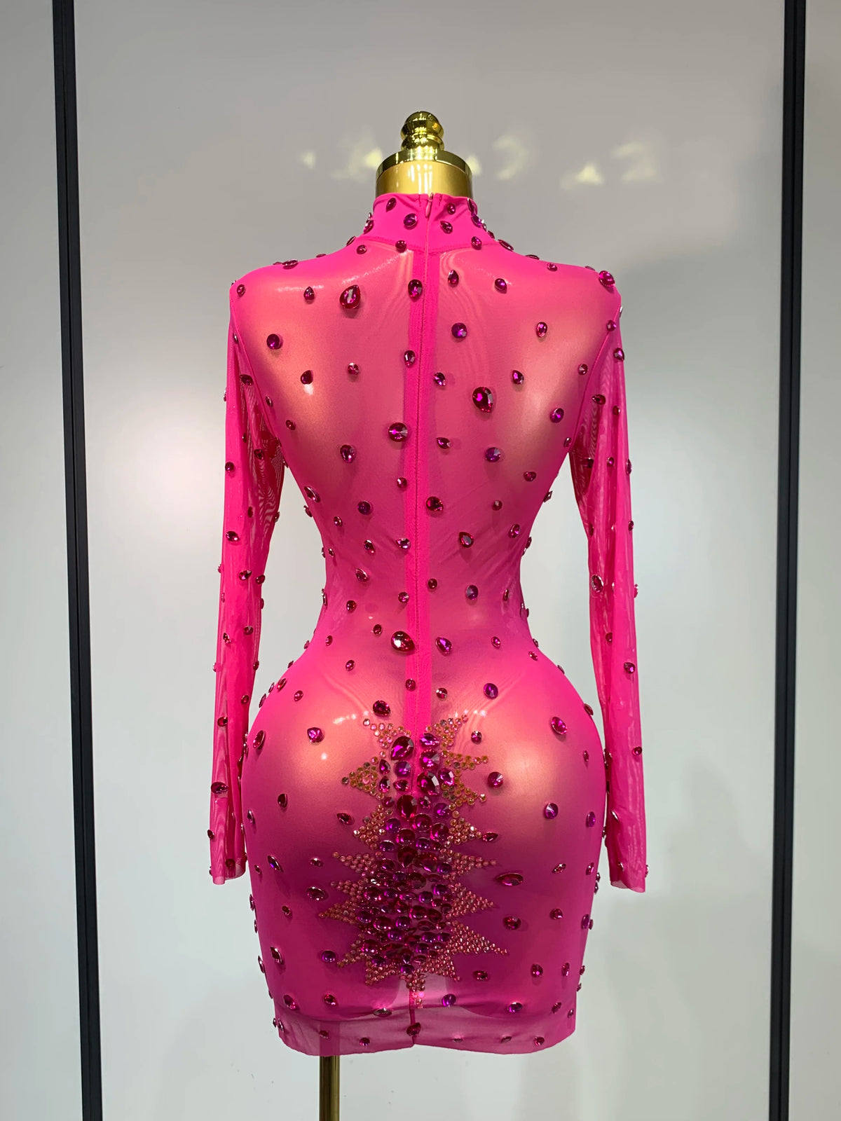 Sparkly Rhinestone Bodycon Dress