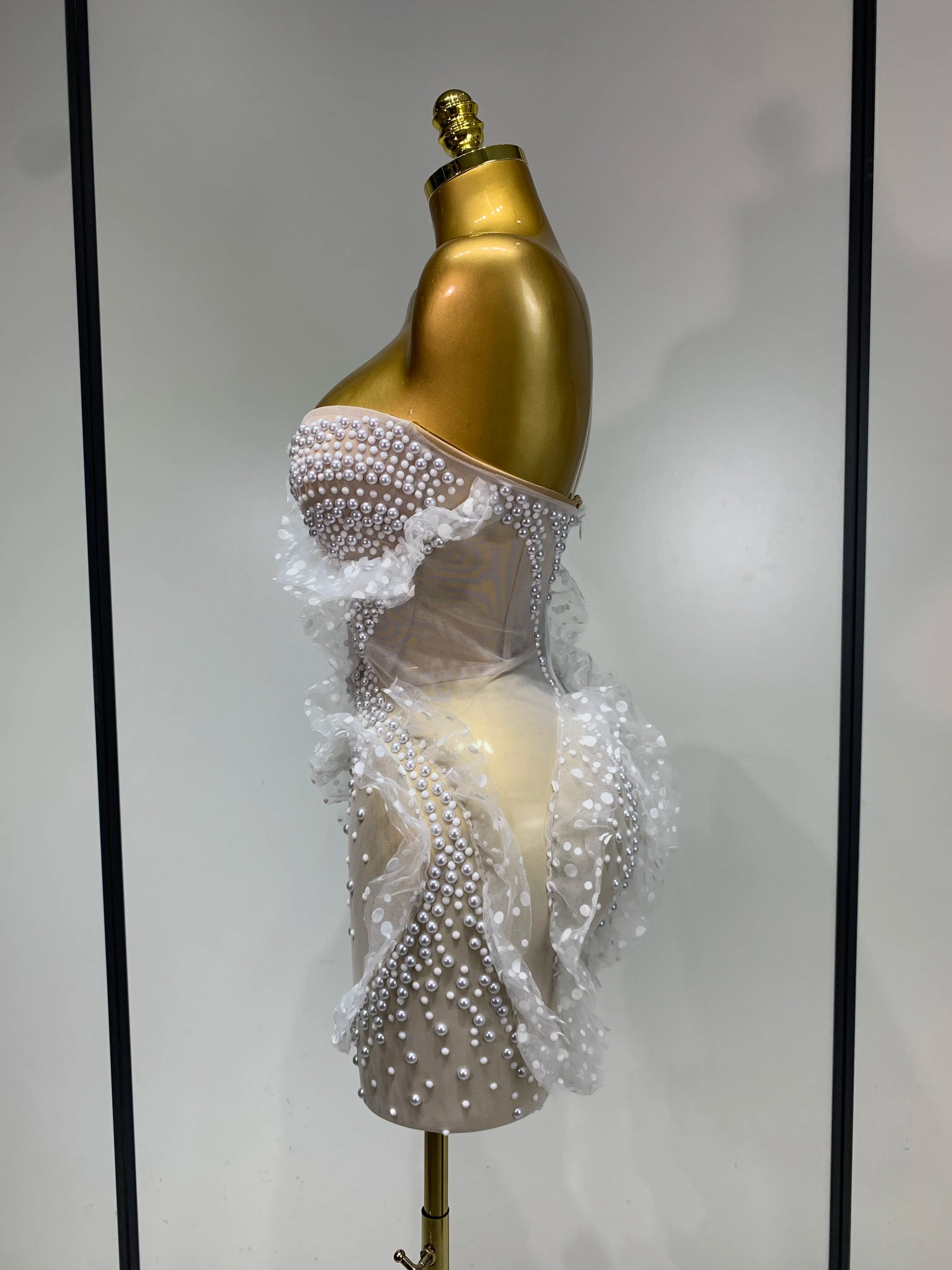 Pearl Mesh Dress