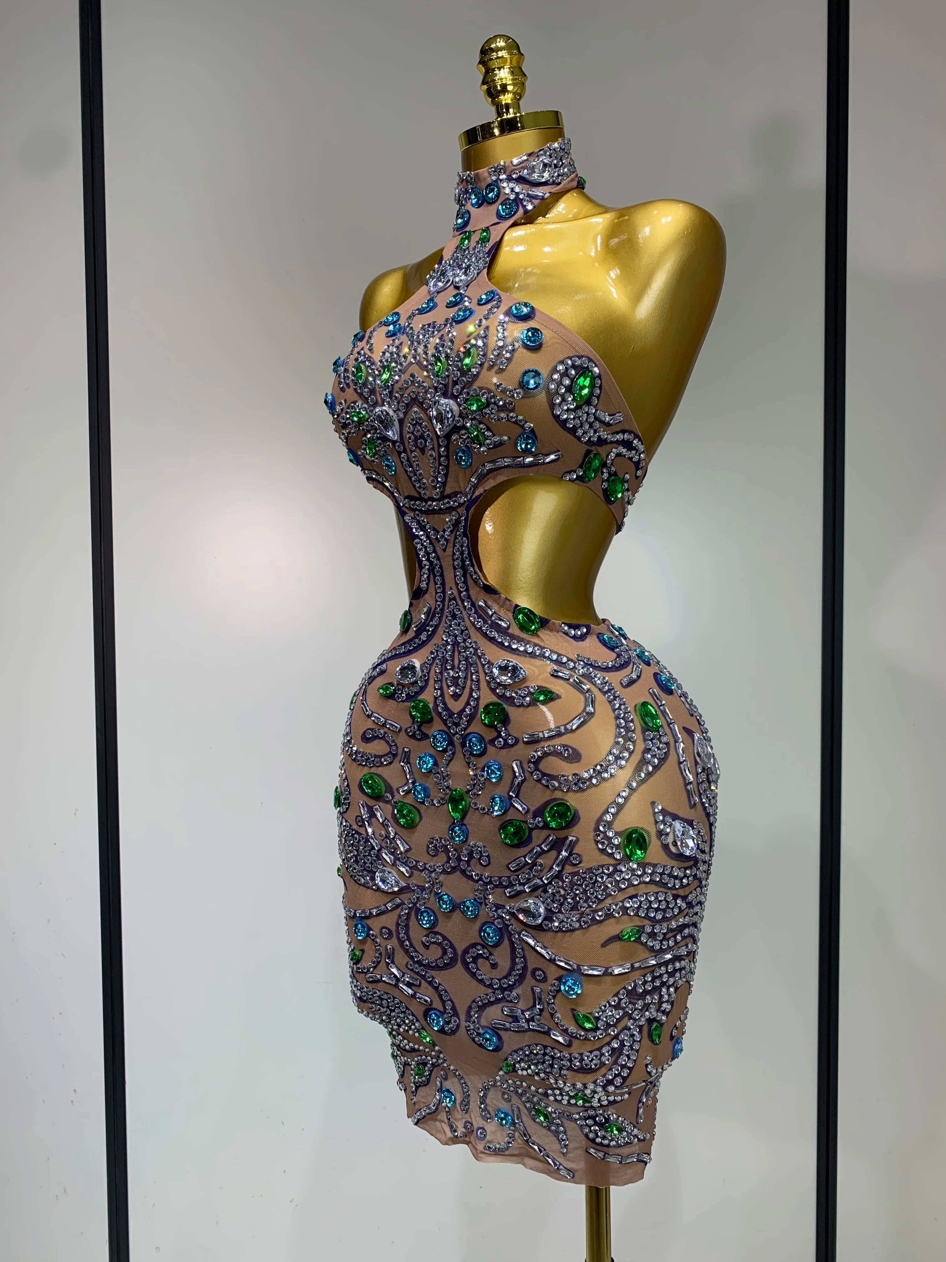 Halter Diamonds Dress