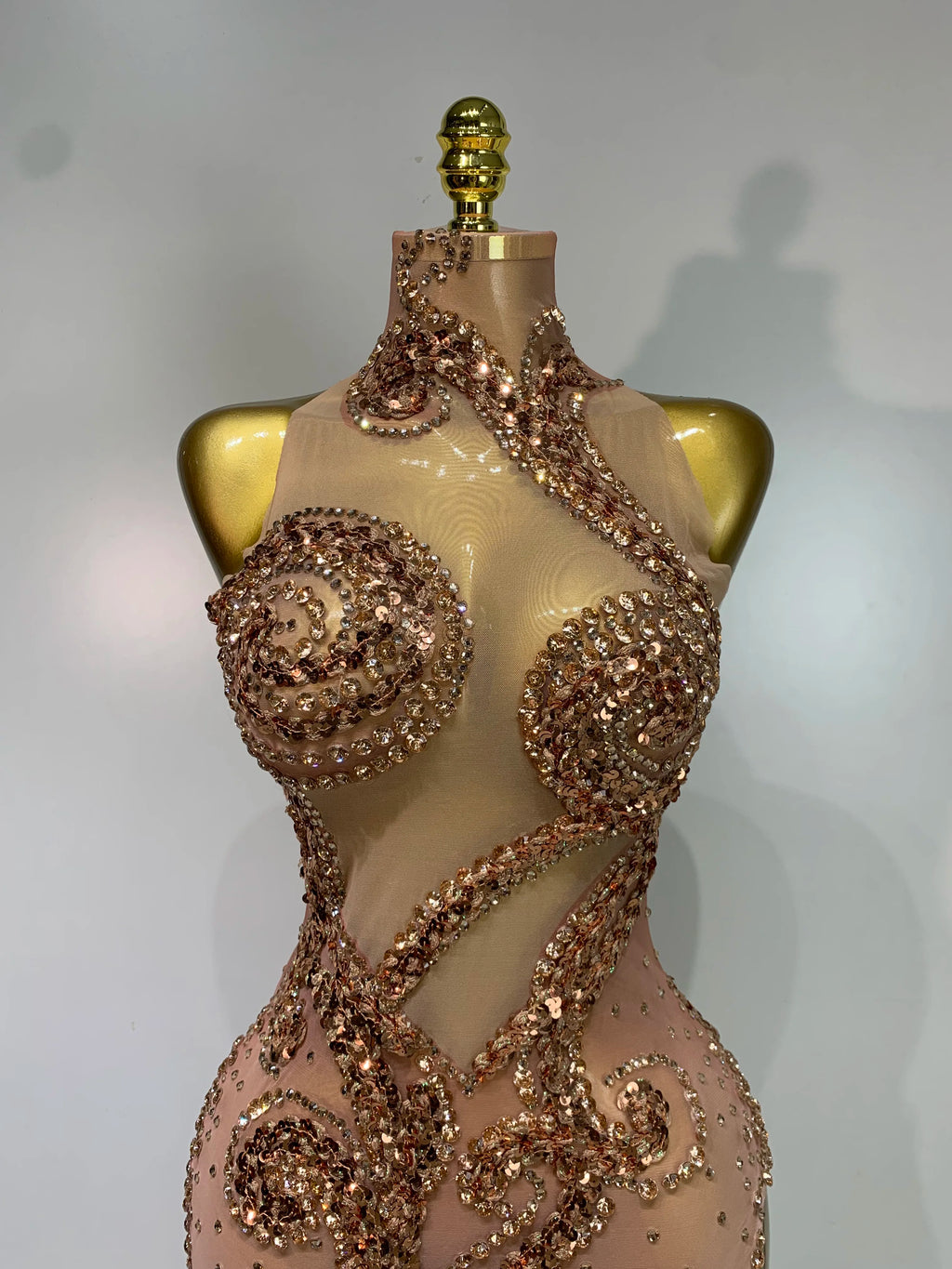 Champagne Swirls Dress
