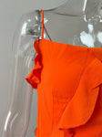 Orange Ruffle Dress