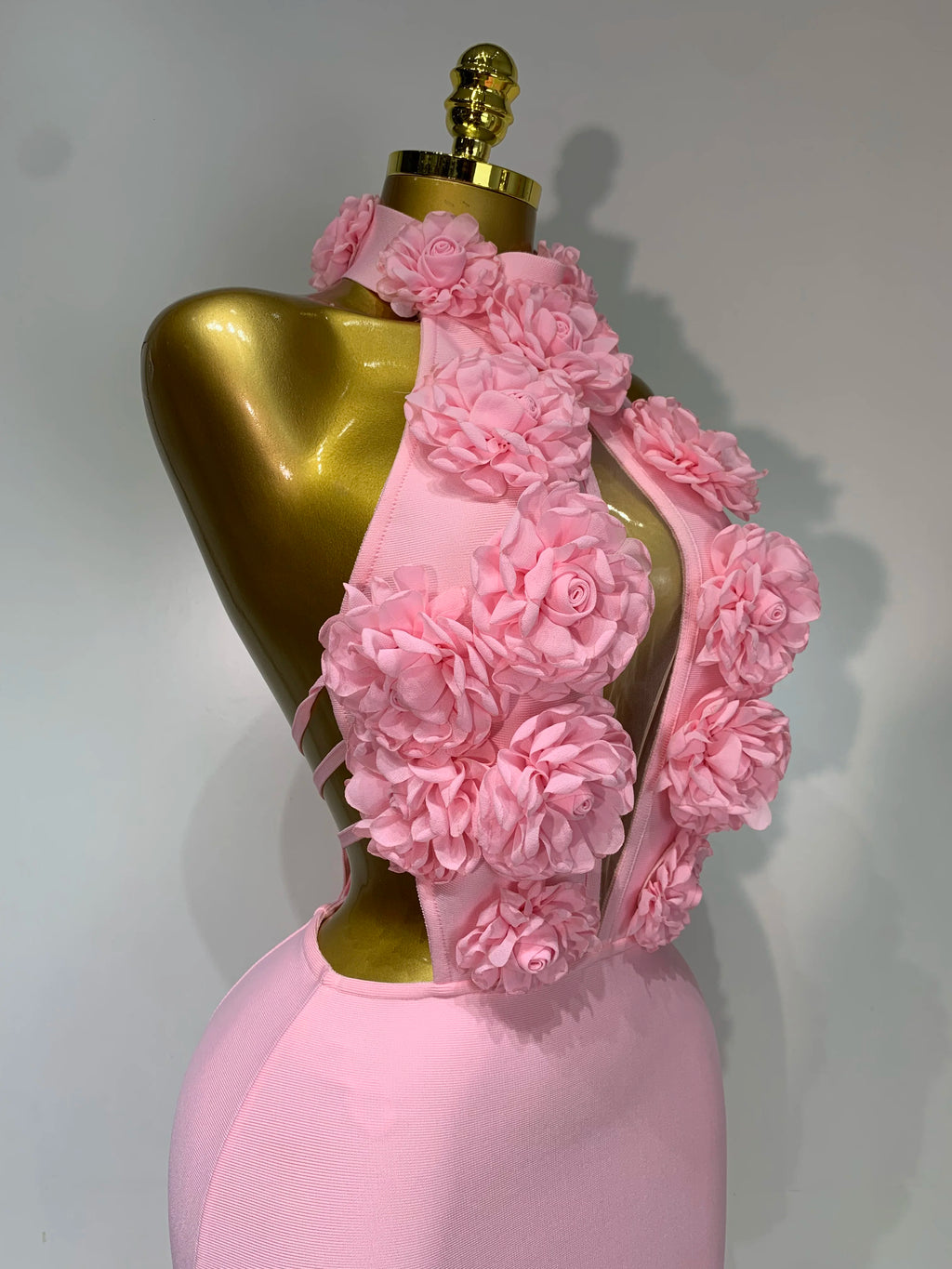 Flower Halter Dress