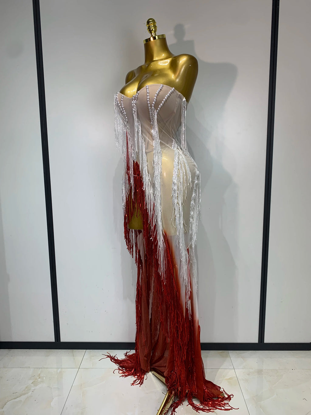 Fire Quartz Pearl Dress