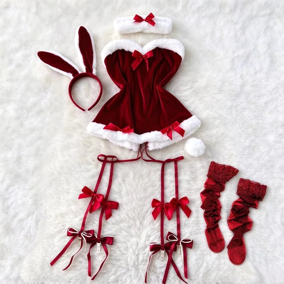 Christmas Bunny Lingerie Set