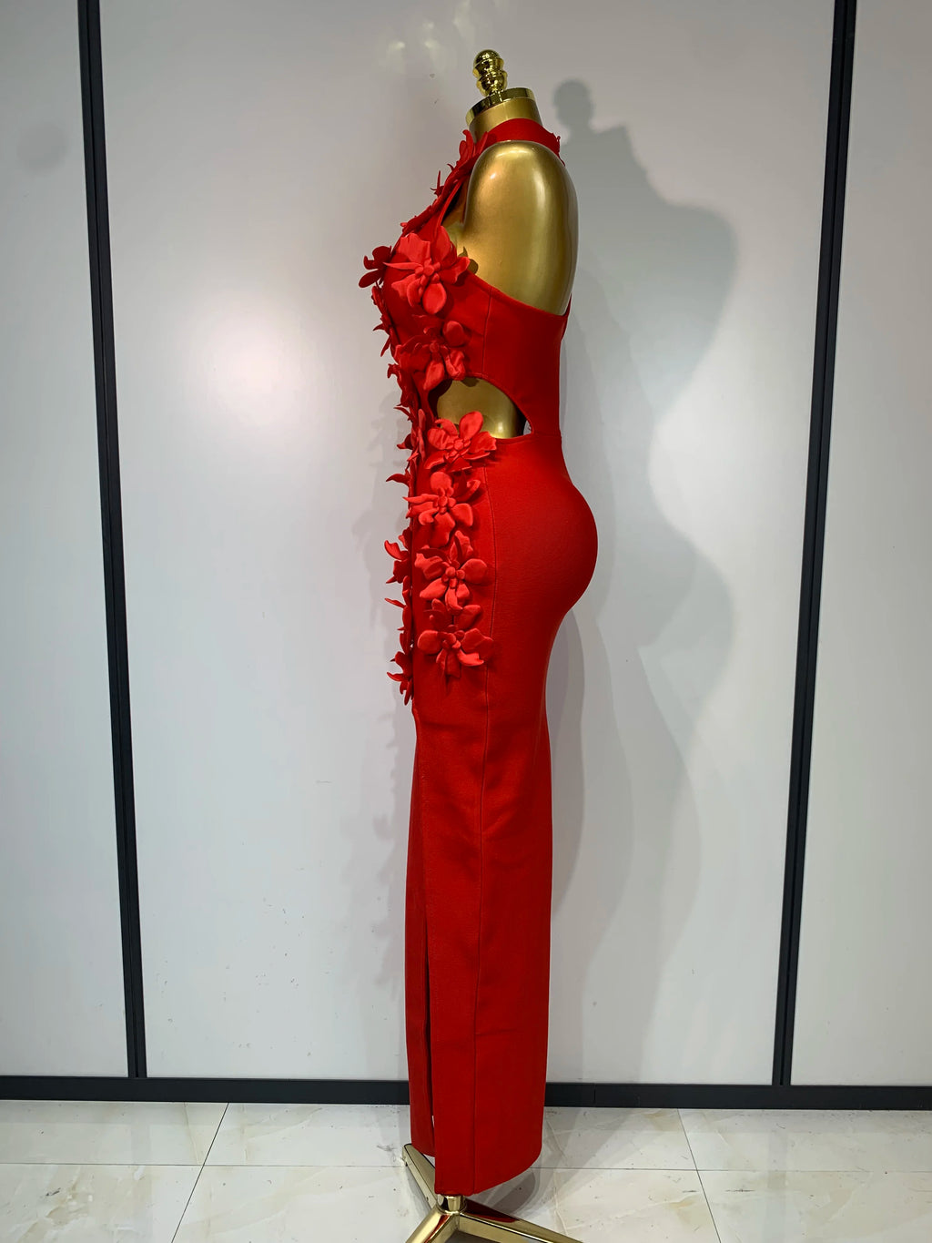 Flower Halter Dress