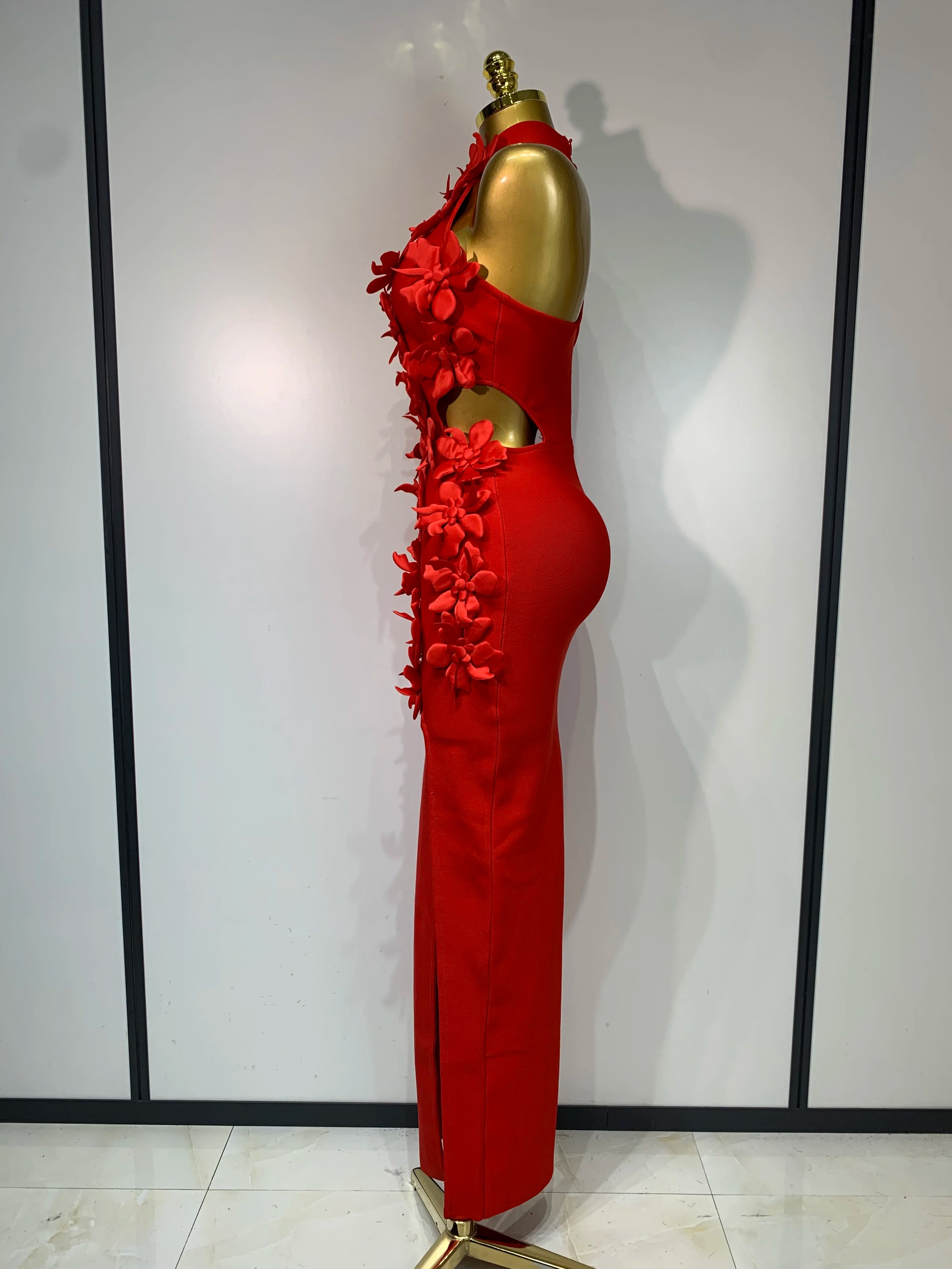 Flower Halter Dress