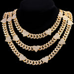 Cuban Link Heart Chain