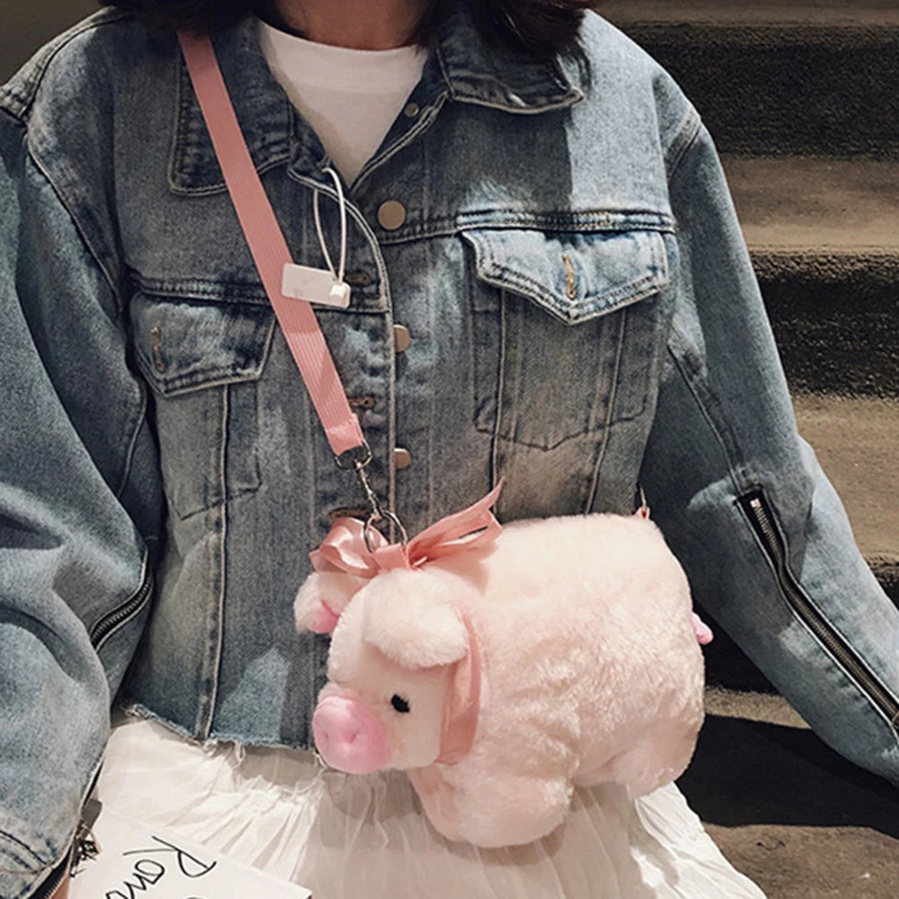 Piglet Plush Crossbody Bag